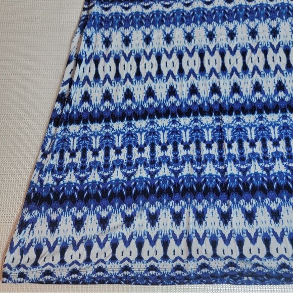 Cynthia Rowley Maxi Skirt Size Large Rayon Stretch Wicked Graphic - Picture 2 of 12